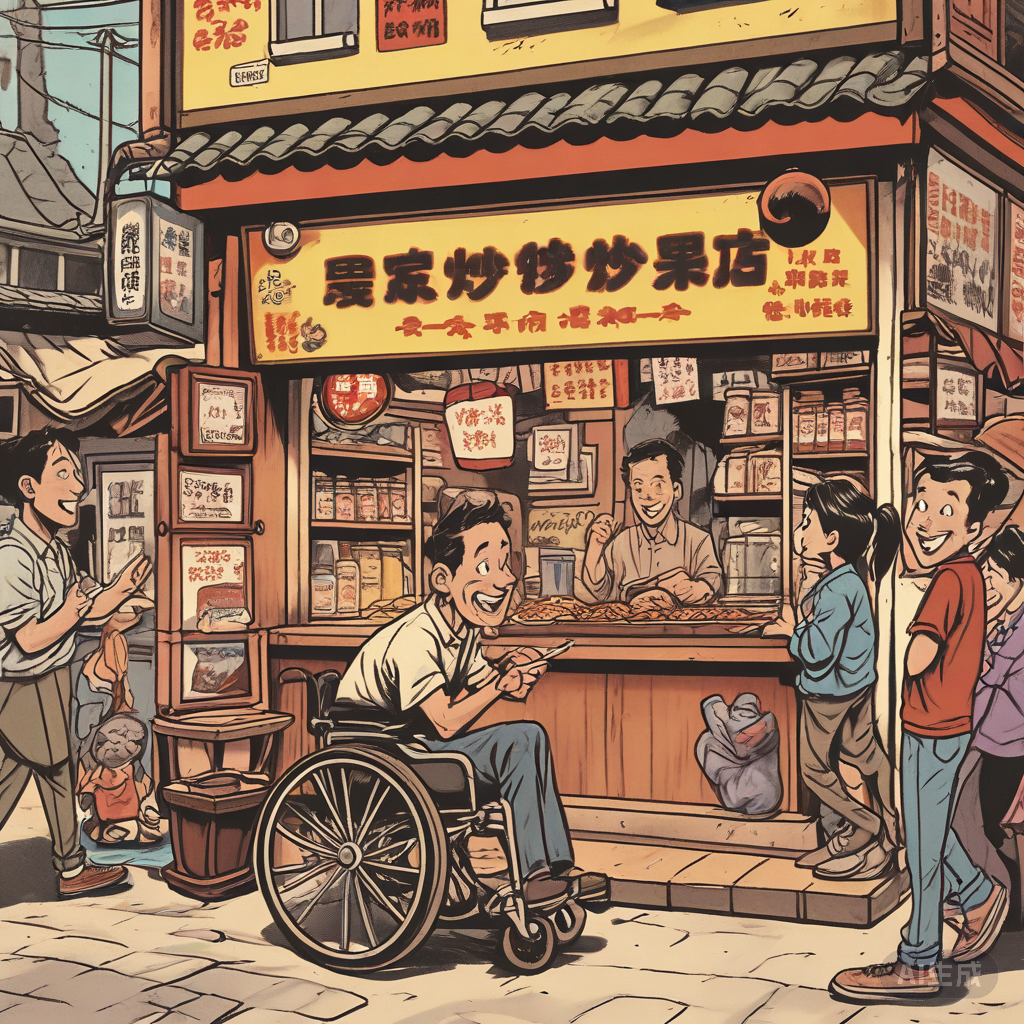 温情调解，，，，，守护残疾炒货店老板